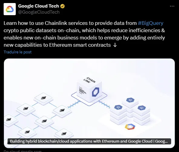 Tweet tweet de google cloud tech
