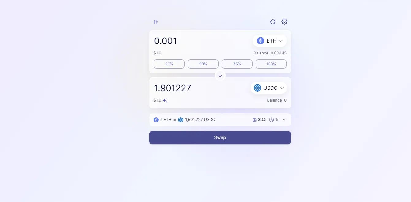 Effectuer des transactions sur SyncSwap