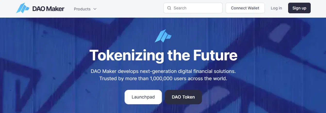 site du launchpad dao maker pour des ido