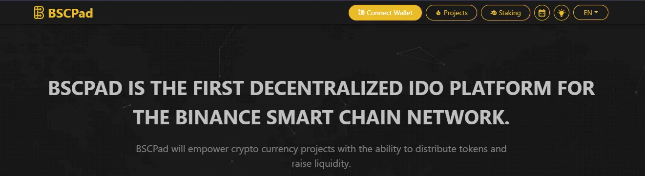le launchpad dédié à la bnb chain binance smart