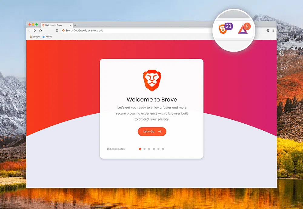 Brave le navigateur brave projet du jeton bat crypto