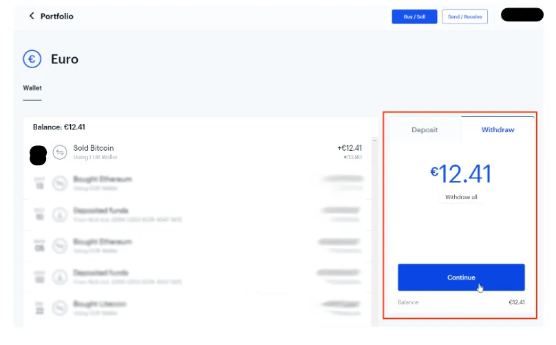 Guide pour retirer votre argent de la plateforme Coinbase