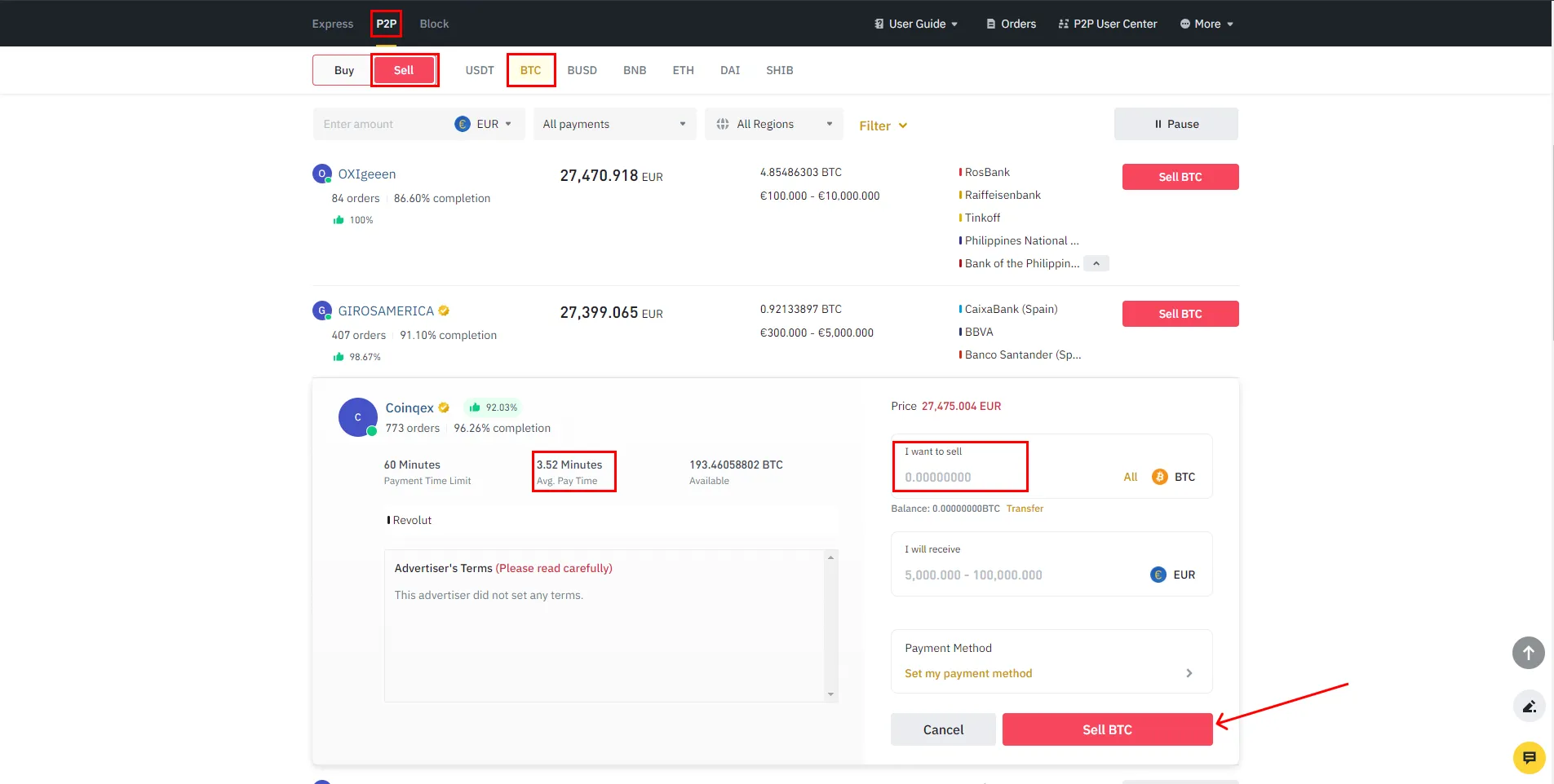 Vendre son BTC en Peer-To-Peer