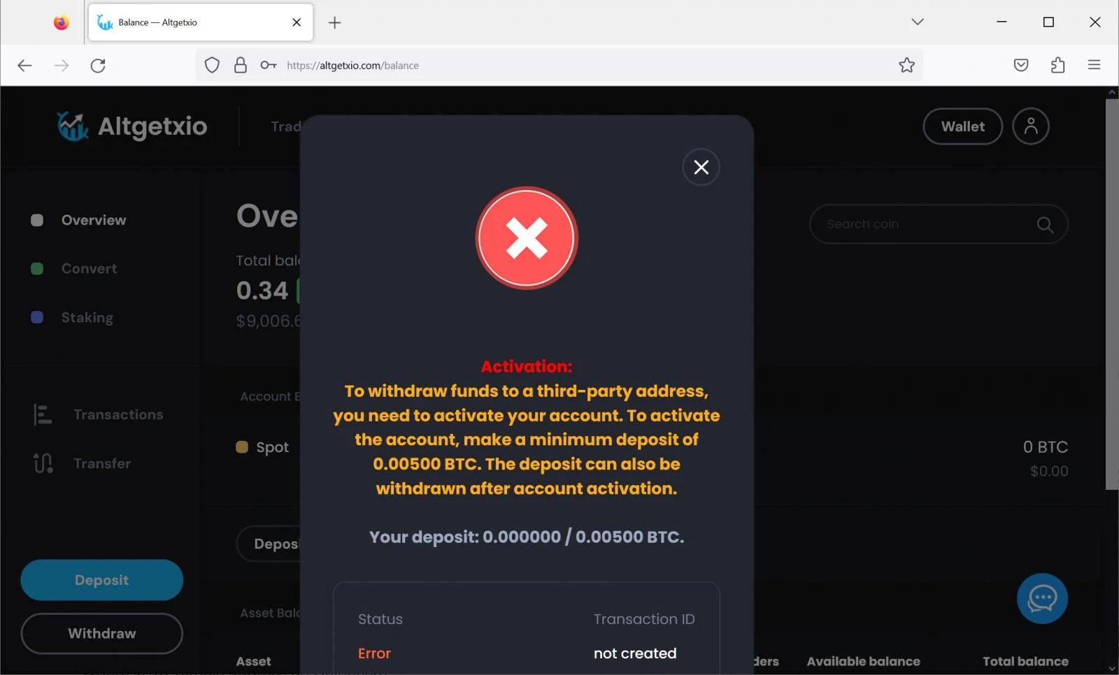devoir déposer du bitcoin pour retirer notre cadeau