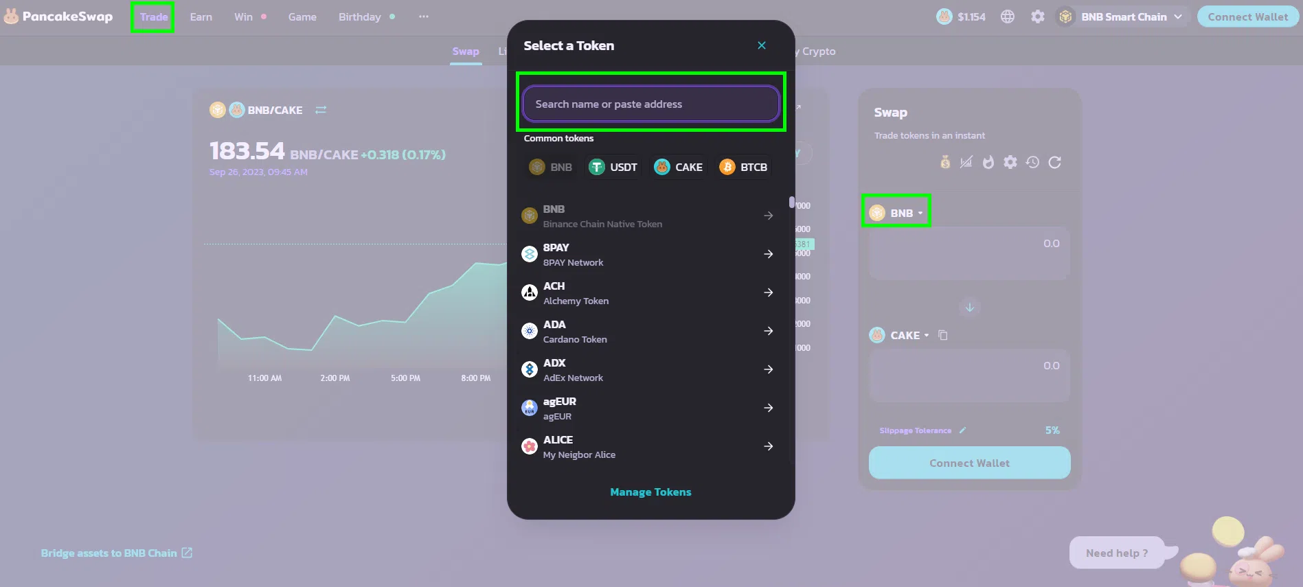 quelles sont les crypto disponibles sur pancakeswap