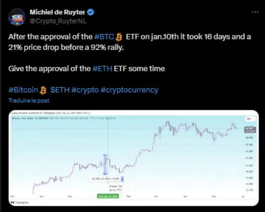 le tweet de michiel sur les etf