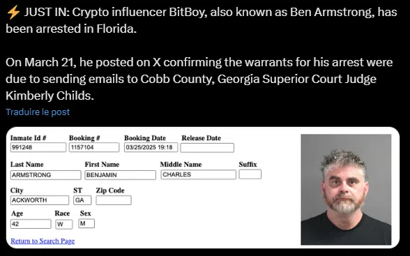 le tweet sur bitboy
