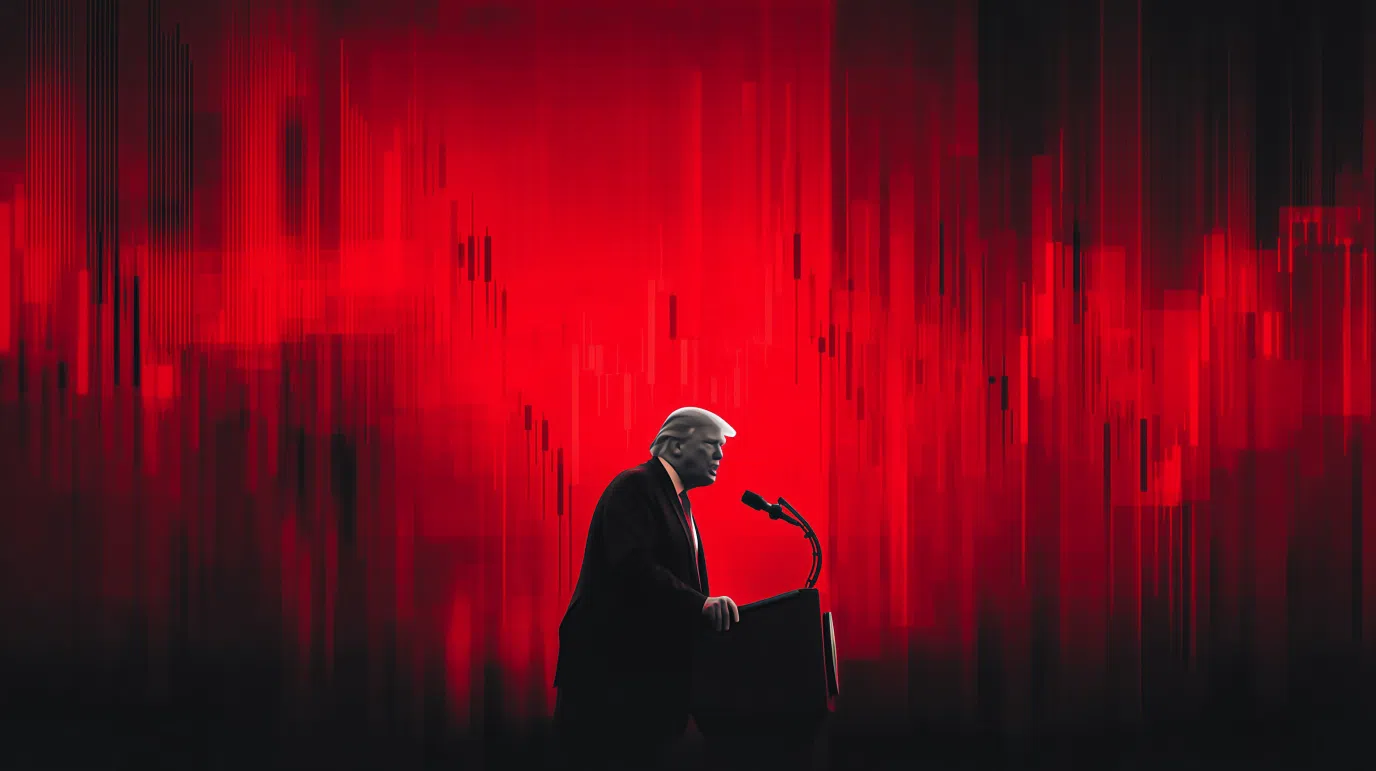 baisse des marchés après le discours de trump