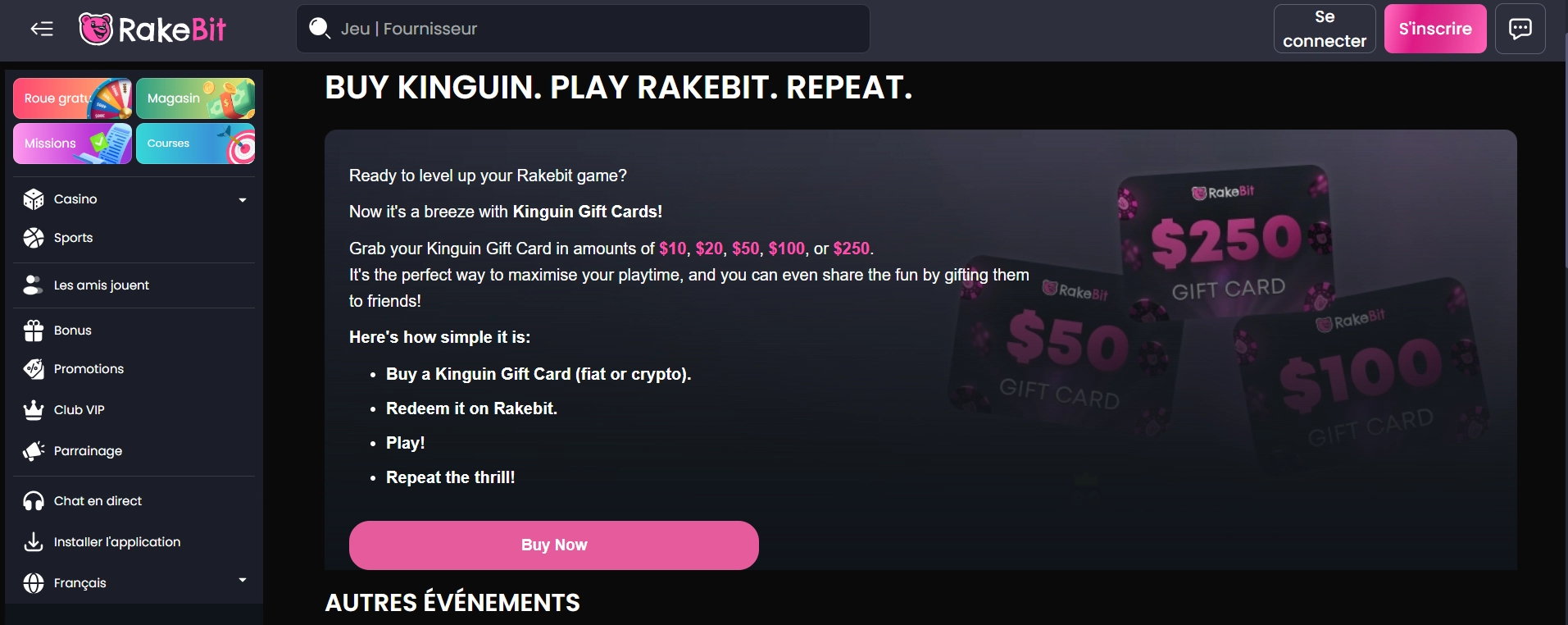 Carte-cadeau Kinguin