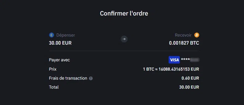 acheter des crypto par carte bancaire frais de transaction