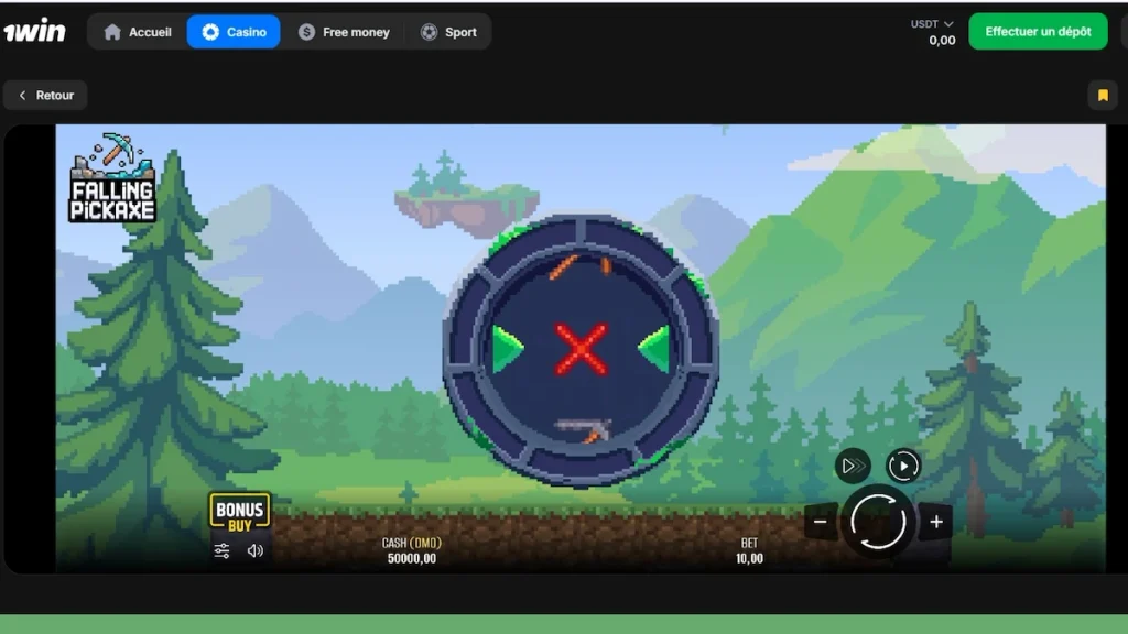 Jouer à Falling Pickaxe sur1win casino