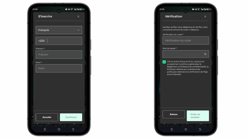 Inscription sur Bet360